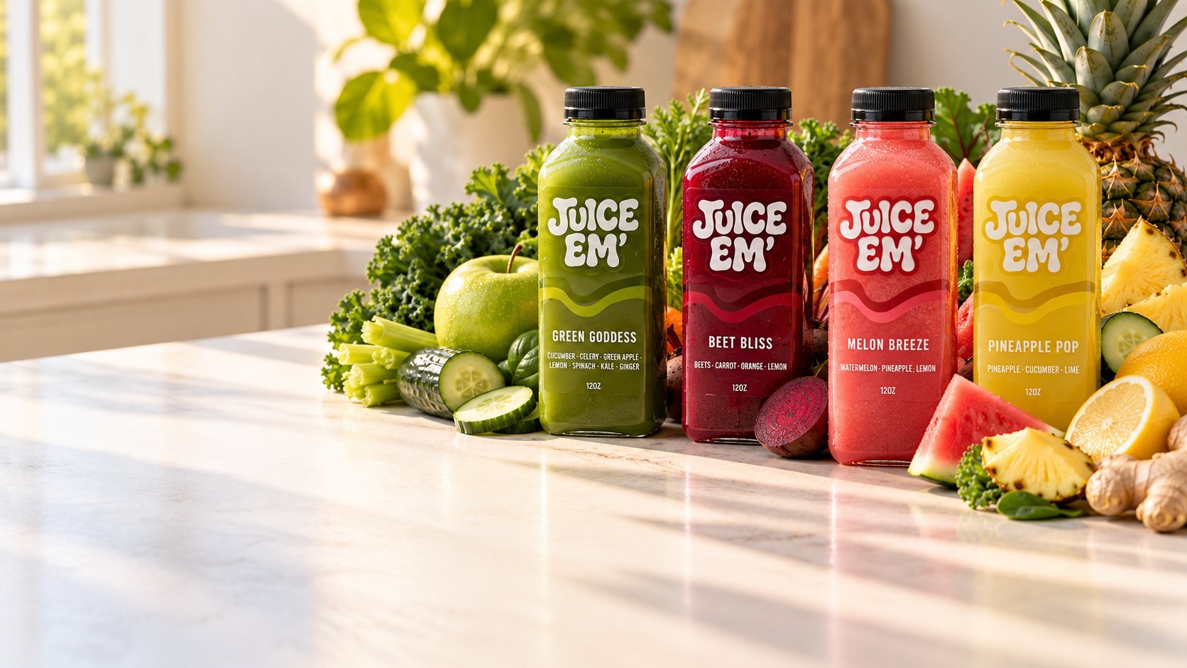 Detox, bottled fresh every day.